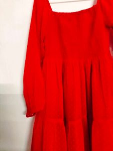 Red Tiered Dress