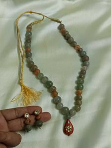 Glass Stone Moti Set