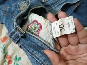 Embroidered Y2K Bootcut Low Waist Denim Jeans