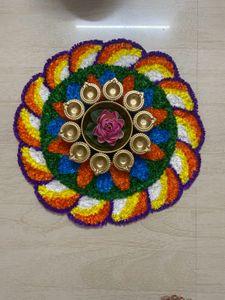 Handmade  And Washable Rangoli Mat