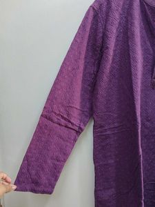 Men&#39;s Purple Chikankari Kurta