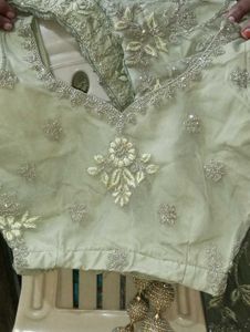 Lahenga Choli With Dupatta And Latkan Attached