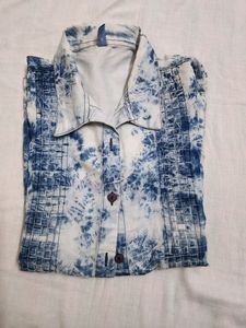 Denim Print Shirt For Women