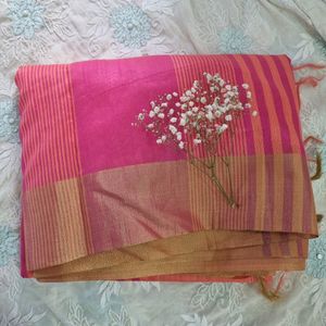 Peach Saree For 200