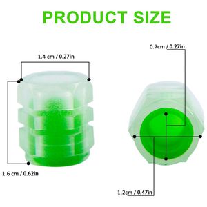 Tyre Valve Caps Luminous Glow Car Tire Air Cap