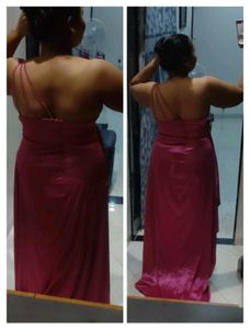 Hot pink gown