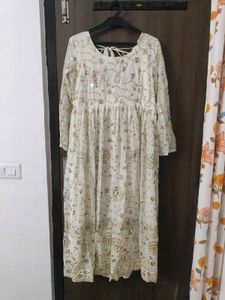 Elegant White Anarkali Suit Set
