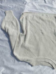 H&amp;m Cream Knit Pullover