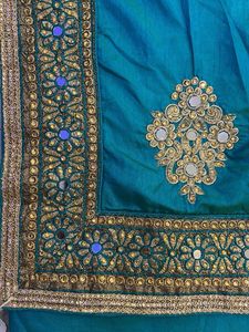 Elegant Teal Saree