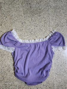 Lavender Crop Top