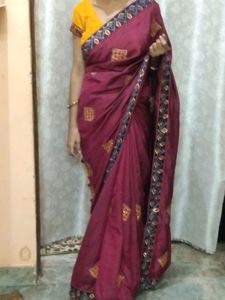 New Purple Saree