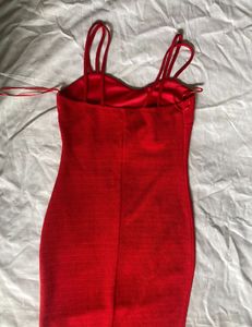 RED PARTY BODYCON DRESS