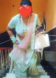 Sea Green Floral Lehenga