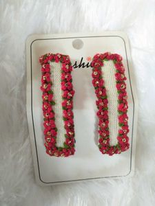 Floral Hair Clips (Set of 2)