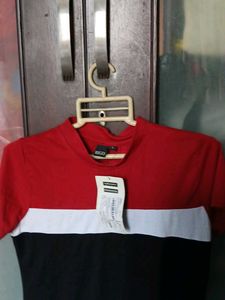 Color Block T-Shirt Dress - L Size