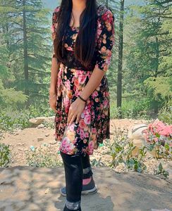 Floral Print Mini Dress