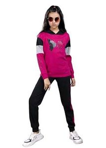 Kids Pink & Black Tracksuit Set