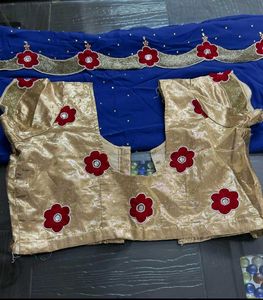 Elegant Blue Saree- Party Wear - Fancy