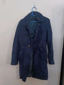 Blue overcoat