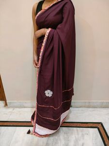 Beautiful Catalogue Saree With Flower Border