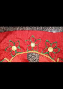 A Beautiful  Saree With Heavy Work X Stiched Blous