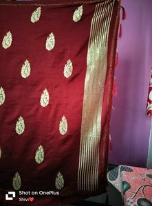 Maroon Saree❤️ Price Drop