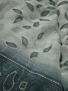 Green Floral Print Dupatta