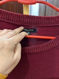 !!!LAST PRICE!! Burgundy Park Avenue Sweater