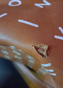 Brown Letter Print Backpack