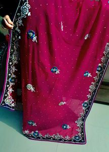 Beautiful Rani pink saree