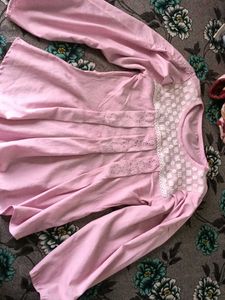 Pink Long Sleeve Top