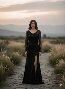 Elegant Black Maxi Gown