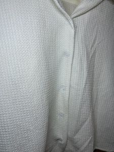 White Collared Crop Shirt