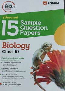Arihant Sample Paper Class 10 2023-24 Icse