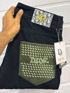 Dior Black &amp; LV Denim Pants