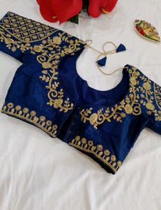 Embroidered Blue Blouse
