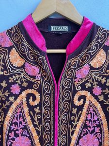 Kashmiri Embroidered Woolen Kurti