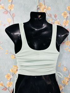 Pastrol Green Downstring Top