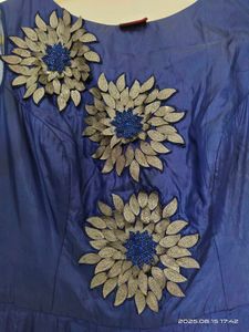 Elegant Blue Ethnic Gown - XL