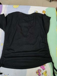 Black Graphic Print Tee