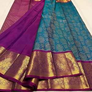 🌸 Banarasi Soft Silk Saree 🌸