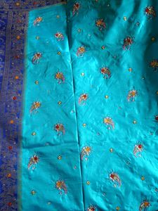 Clay Heavy Zari Work Silk Saree