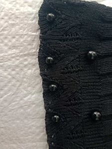 Black Beaded Halter Top