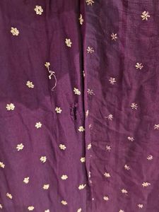 Wine Colour Indowestern Shrug