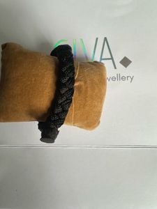 Braided Black Cord Bracelet
