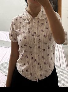 Lavender Printed Shirt