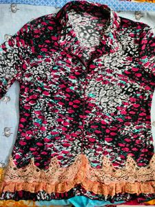 Shirt Style Top Combo (Printed)