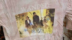 Fantastic Beasts Graphic Crop Top – &#34;Wanted &amp; Dang