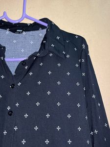 Black &amp; White Button Up