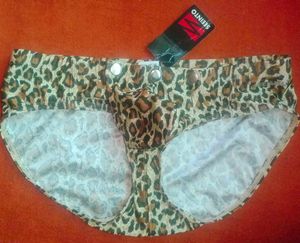 unique Leopard Print seperate pouch brief